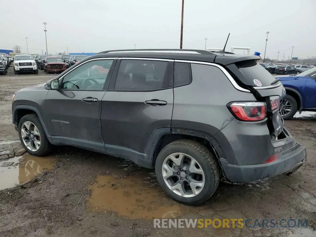 2 Photograph of a damaged car 3C4NJDCB9KT817707 JEEP COMPASS 2019