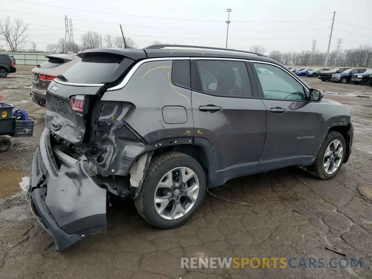 3 Photograph of a damaged car 3C4NJDCB9KT817707 JEEP COMPASS 2019