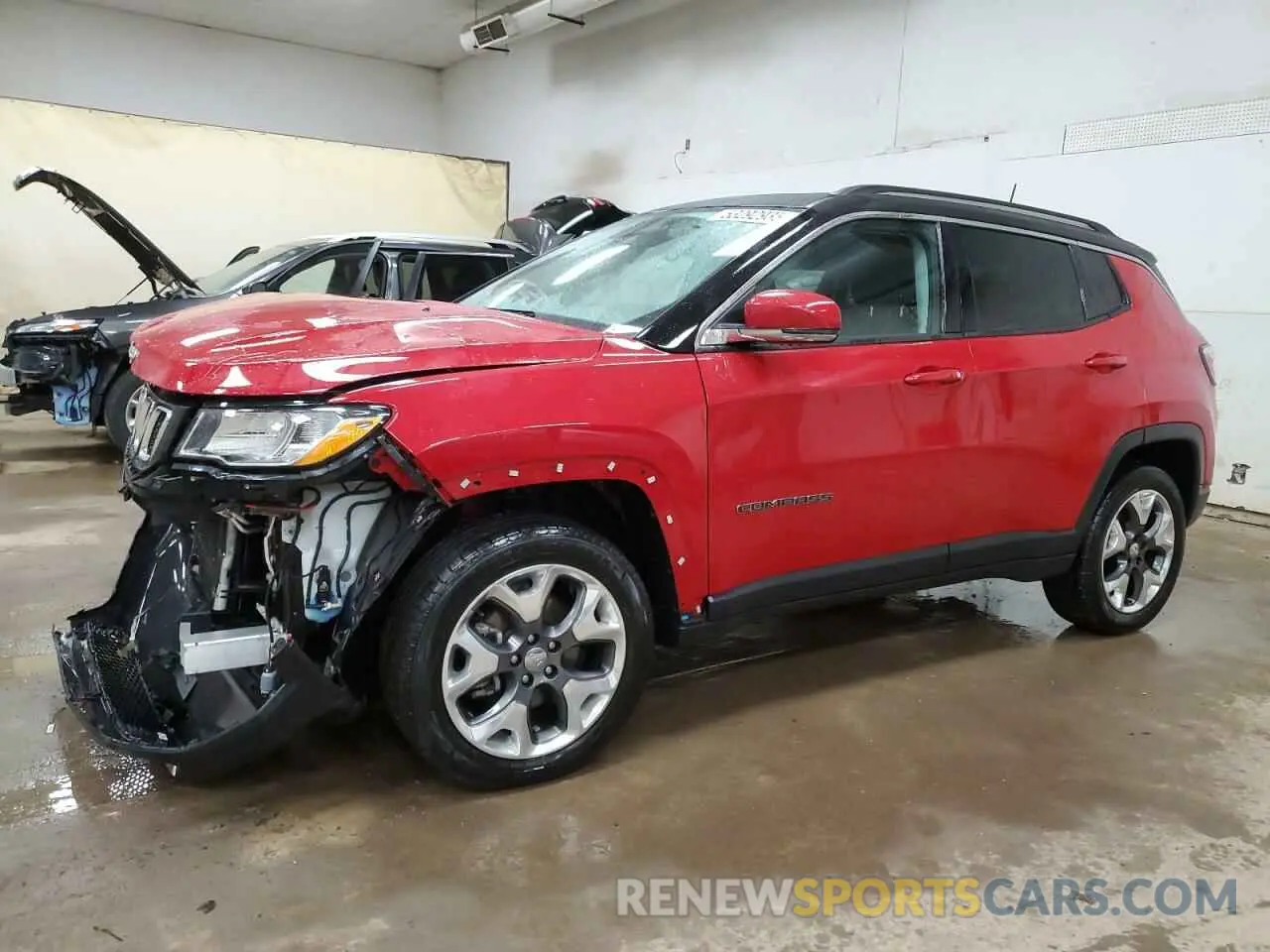 1 Photograph of a damaged car 3C4NJDCBXKT647678 JEEP COMPASS 2019