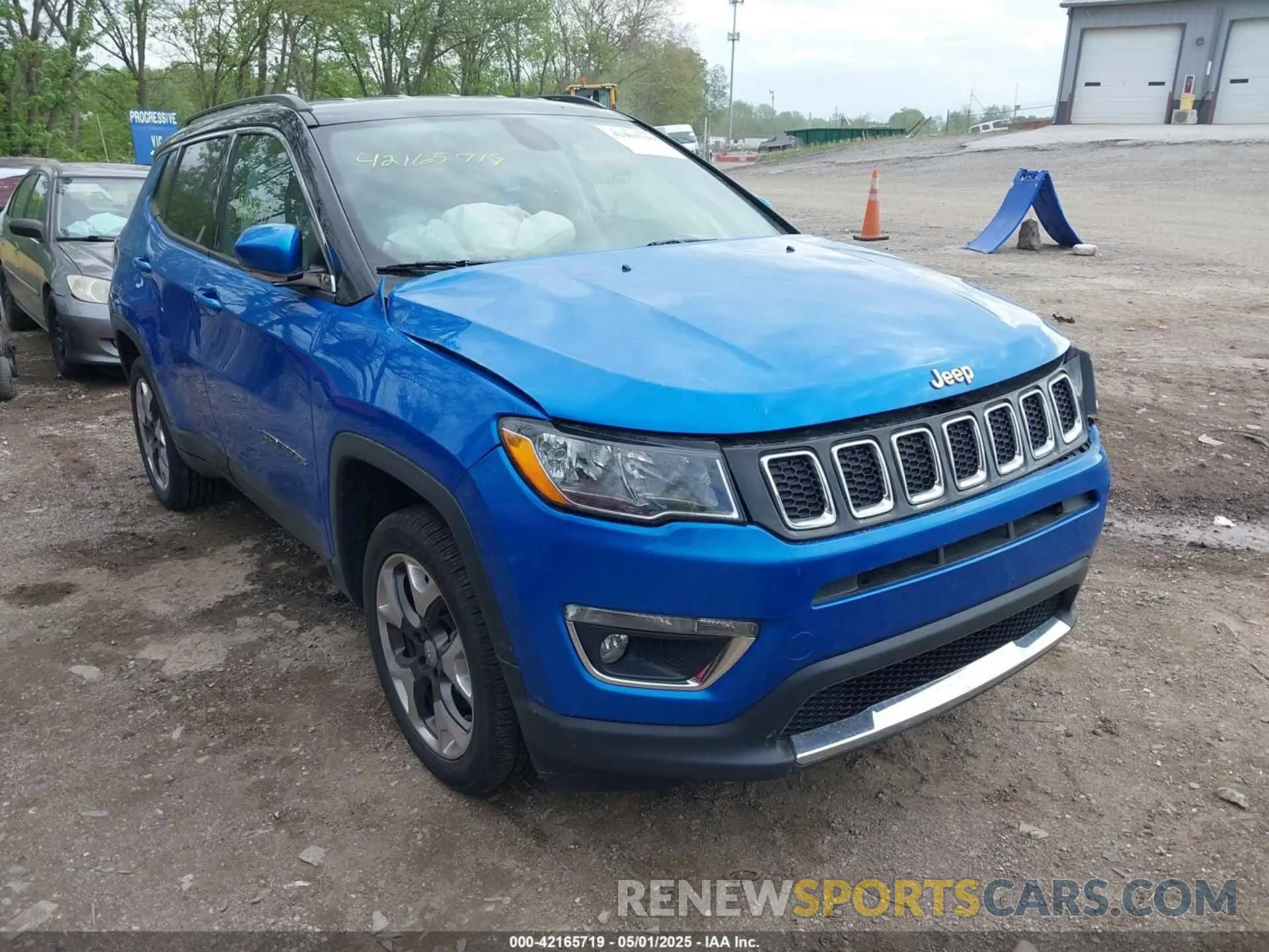 1 Photograph of a damaged car 3C4NJDCBXKT647860 JEEP COMPASS 2019