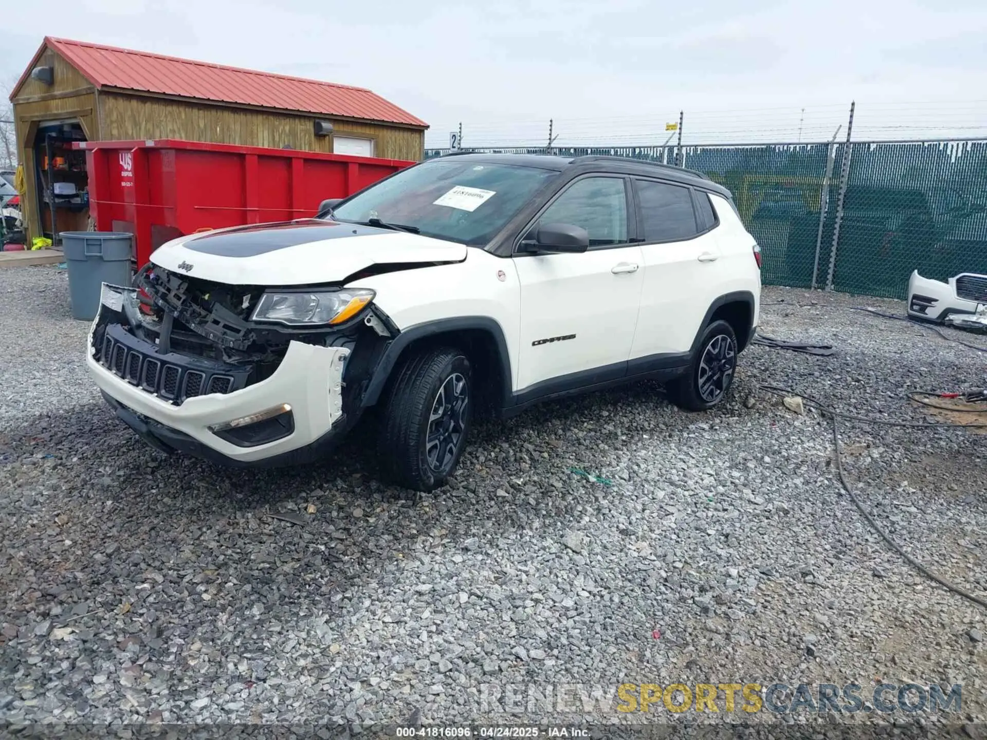 2 Photograph of a damaged car 3C4NJDDB1KT671317 JEEP COMPASS 2019
