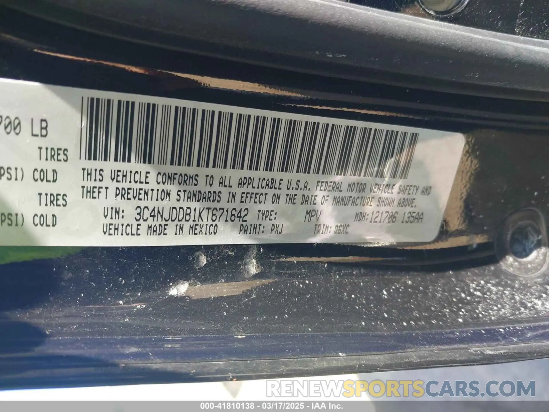 9 Photograph of a damaged car 3C4NJDDB1KT671642 JEEP COMPASS 2019