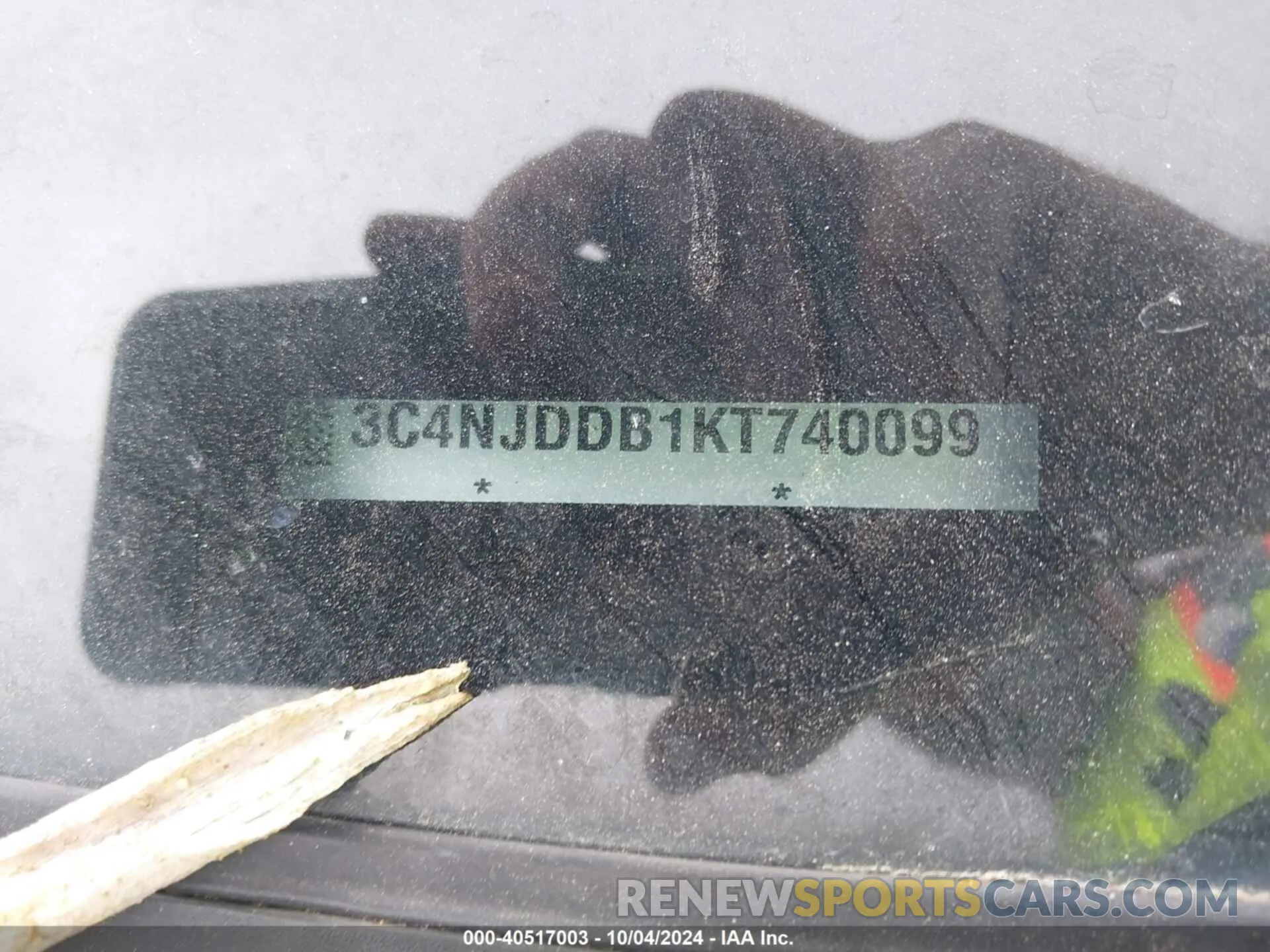 9 Photograph of a damaged car 3C4NJDDB1KT740099 JEEP COMPASS 2019