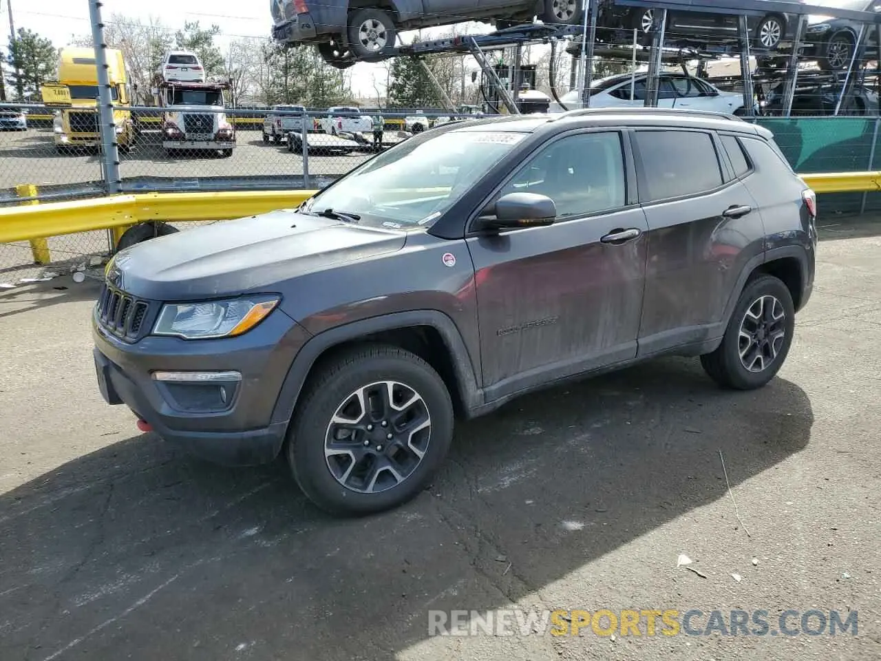 1 Photograph of a damaged car 3C4NJDDB2KT799842 JEEP COMPASS 2019