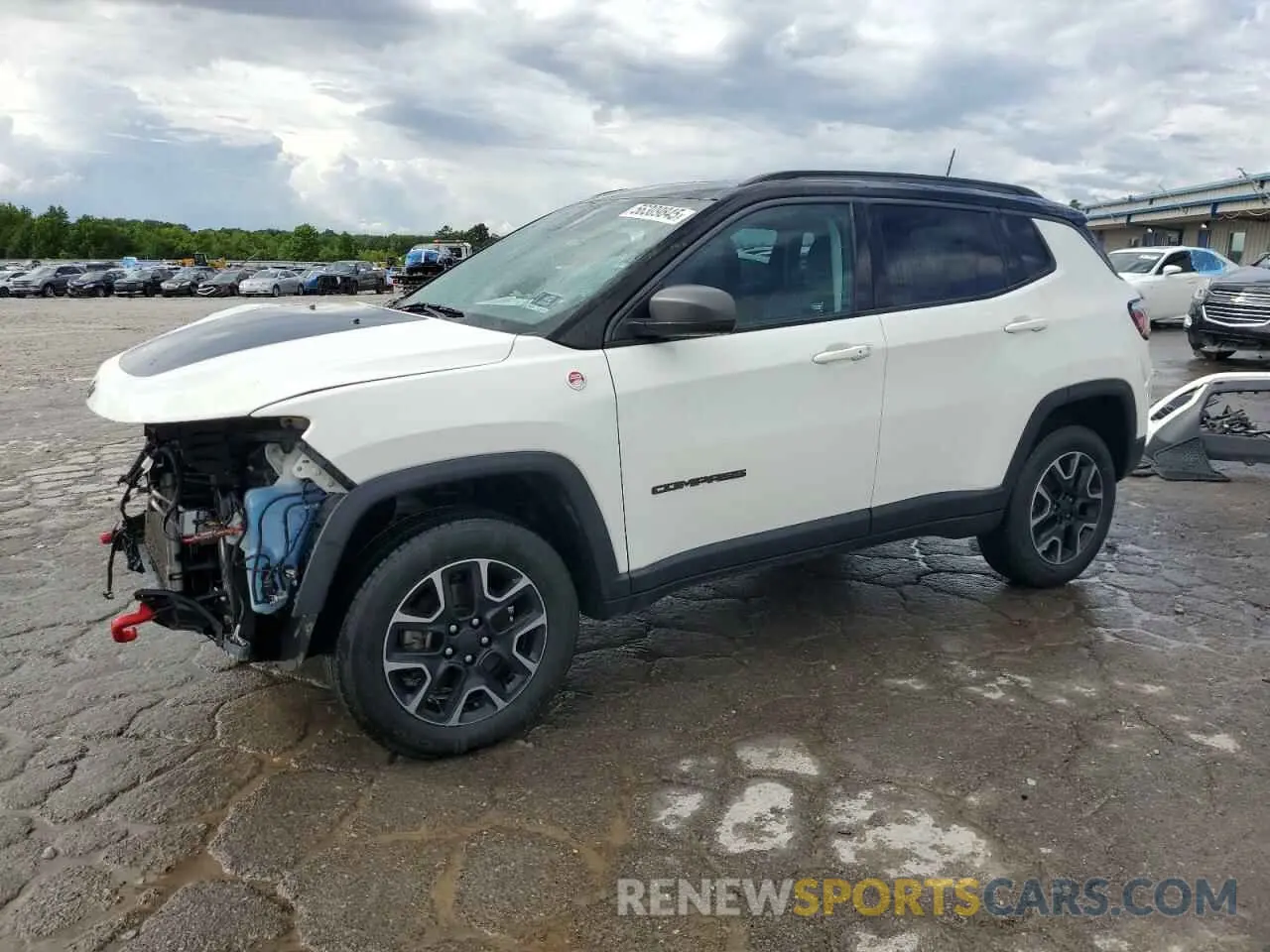 1 Photograph of a damaged car 3C4NJDDB3KT594983 JEEP COMPASS 2019