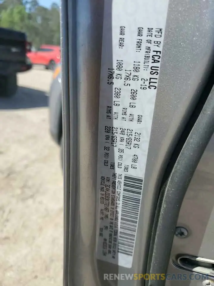 13 Photograph of a damaged car 3C4NJDDB3KT721487 JEEP COMPASS 2019