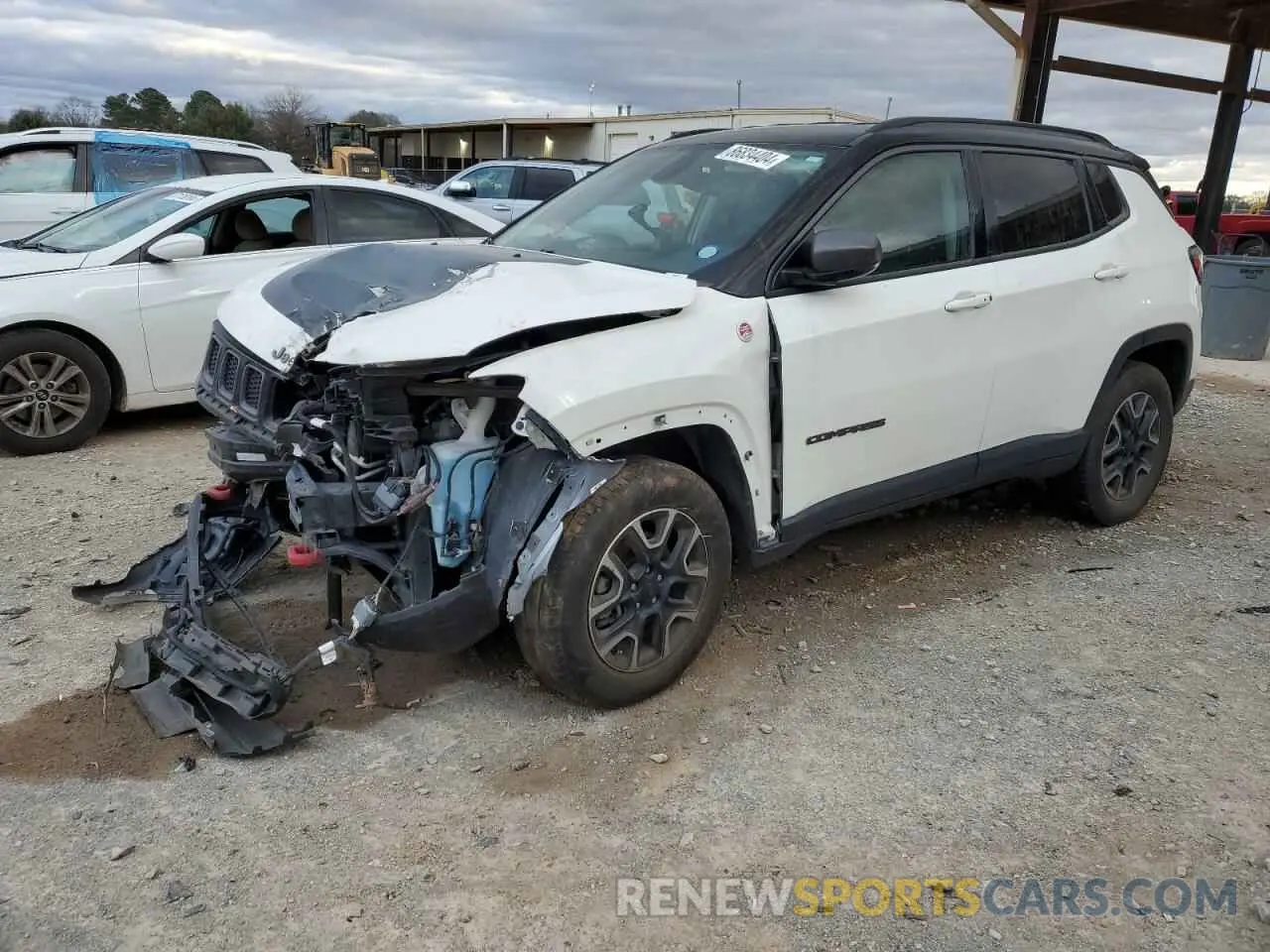 1 Photograph of a damaged car 3C4NJDDB4KT740047 JEEP COMPASS 2019