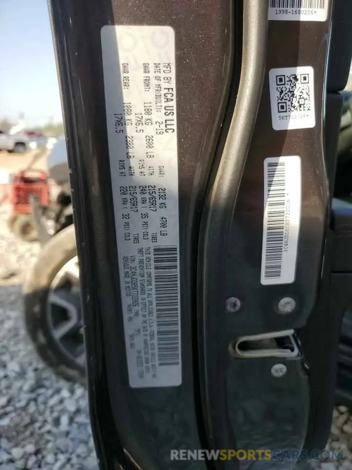 13 Photograph of a damaged car 3C4NJDDB5KT722026 JEEP COMPASS 2019