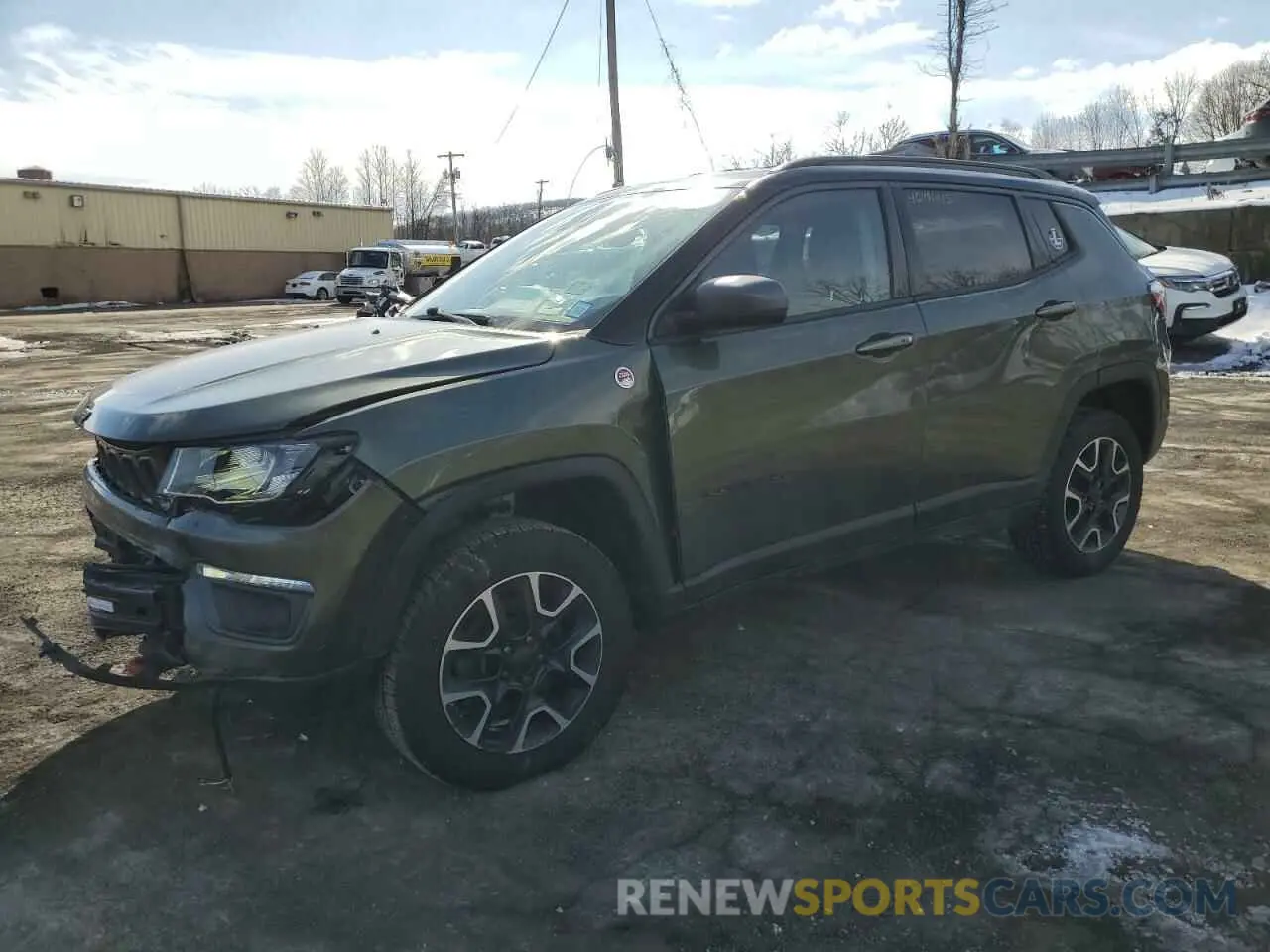 1 Photograph of a damaged car 3C4NJDDB5KT799866 JEEP COMPASS 2019
