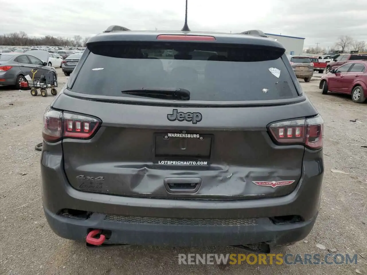 6 Photograph of a damaged car 3C4NJDDB9KT627601 JEEP COMPASS 2019
