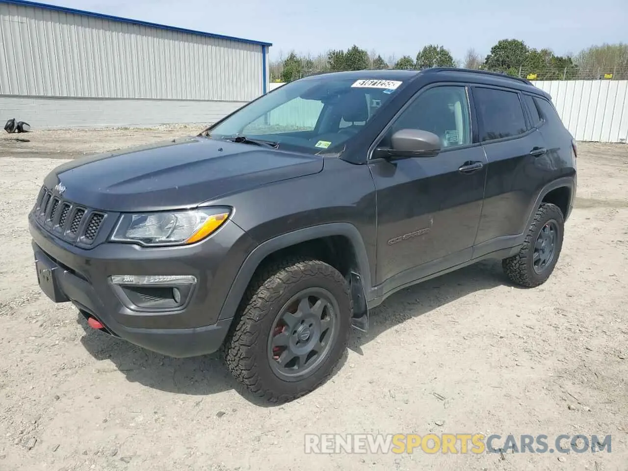 1 Photograph of a damaged car 3C4NJDDB9KT668729 JEEP COMPASS 2019
