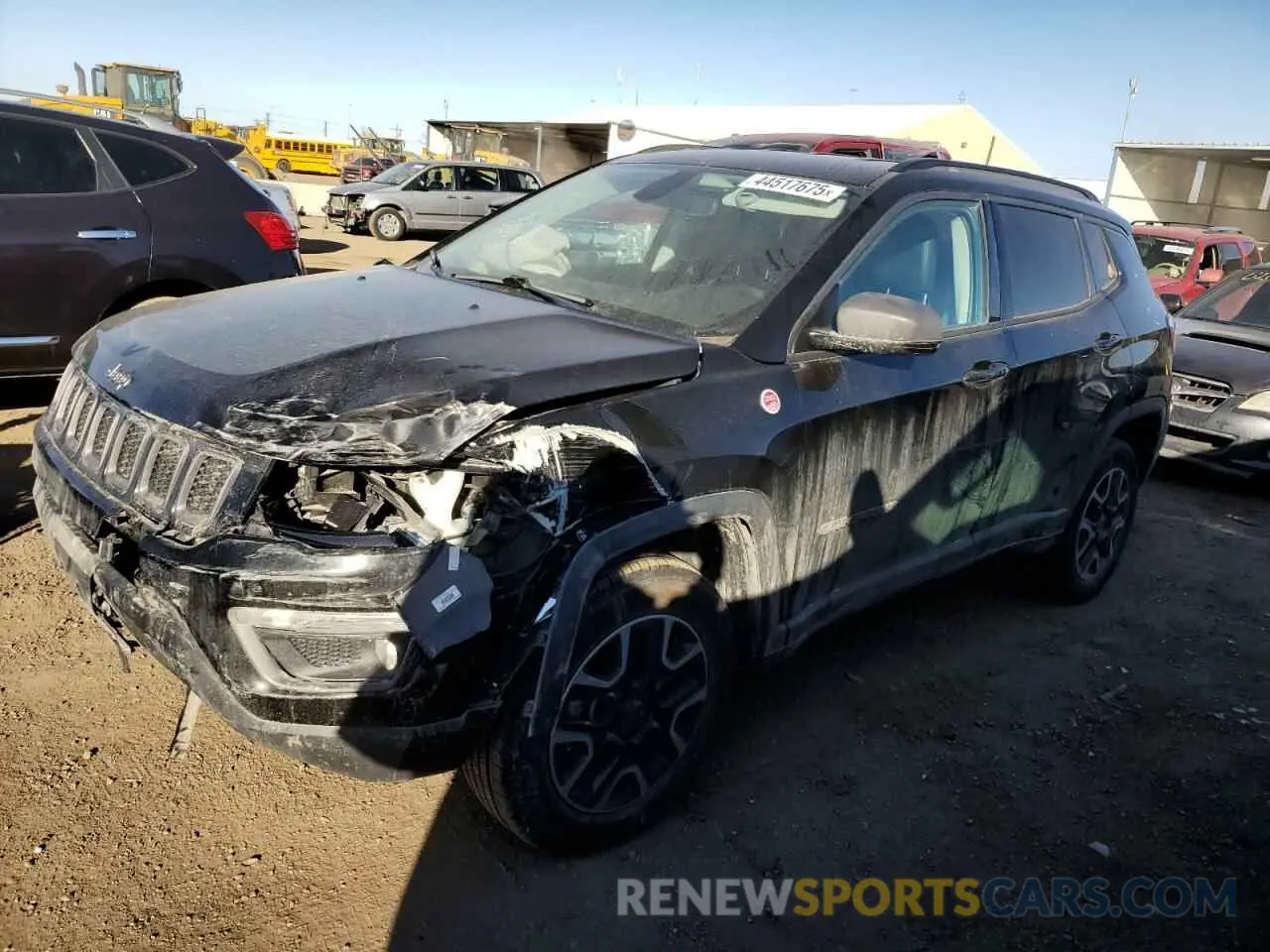 1 Photograph of a damaged car 3C4NJDDB9KT714494 JEEP COMPASS 2019