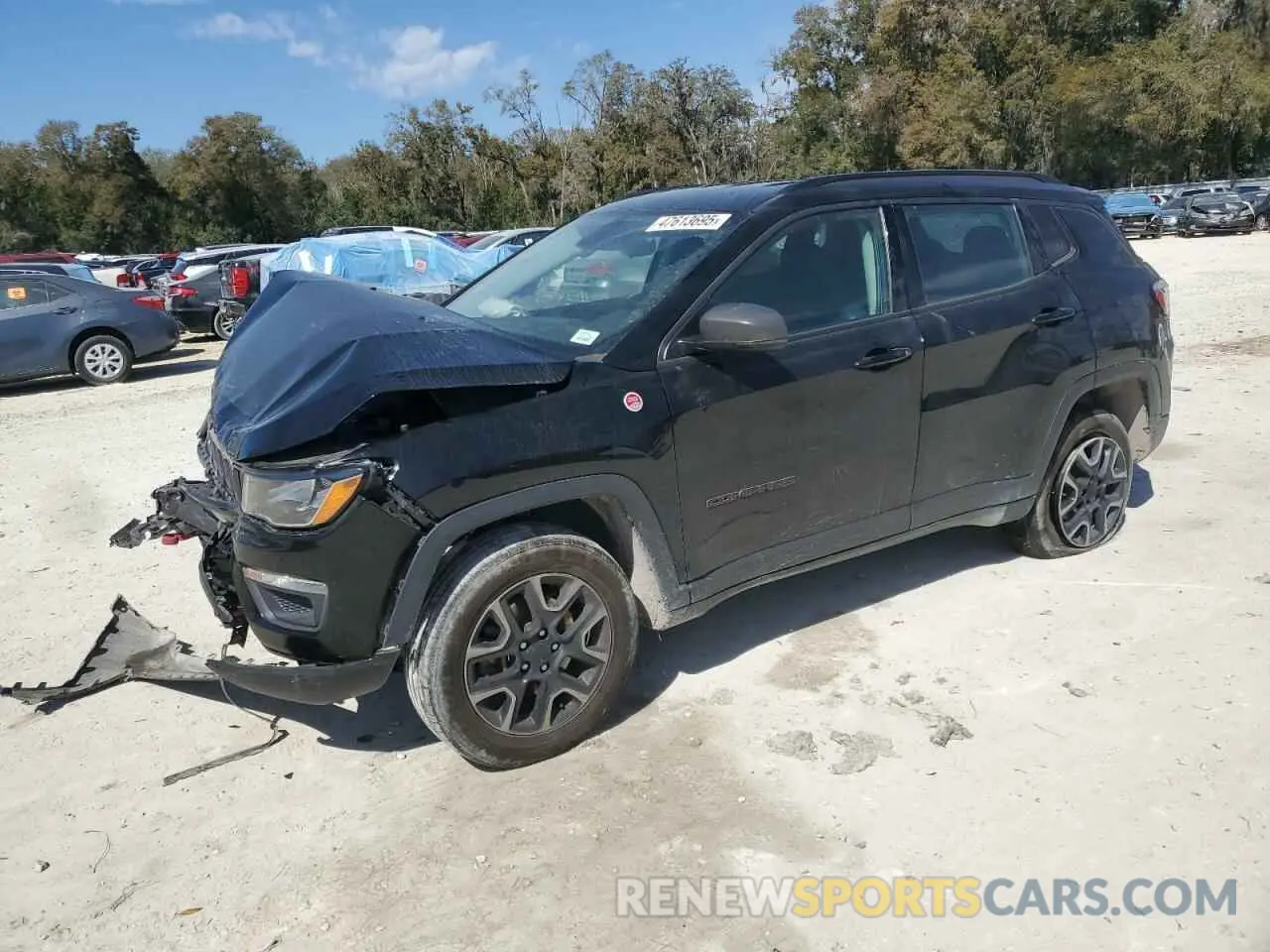 1 Photograph of a damaged car 3C4NJDDBXKT629955 JEEP COMPASS 2019
