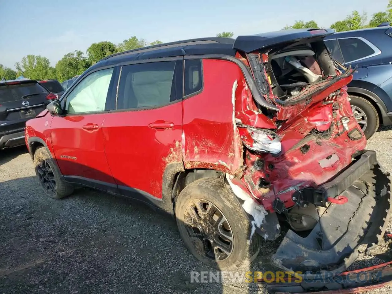 2 Photograph of a damaged car 3C4NJDDBXKT665810 JEEP COMPASS 2019