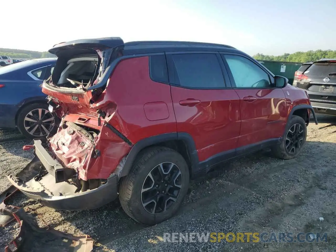 3 Photograph of a damaged car 3C4NJDDBXKT665810 JEEP COMPASS 2019