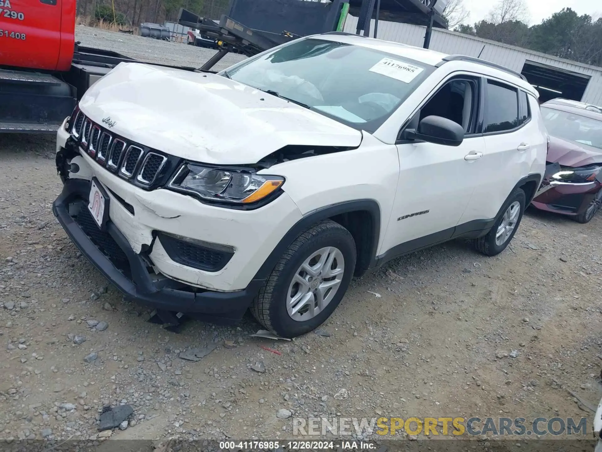 2 Photograph of a damaged car 3C4NJCAB3LT150955 JEEP COMPASS 2020
