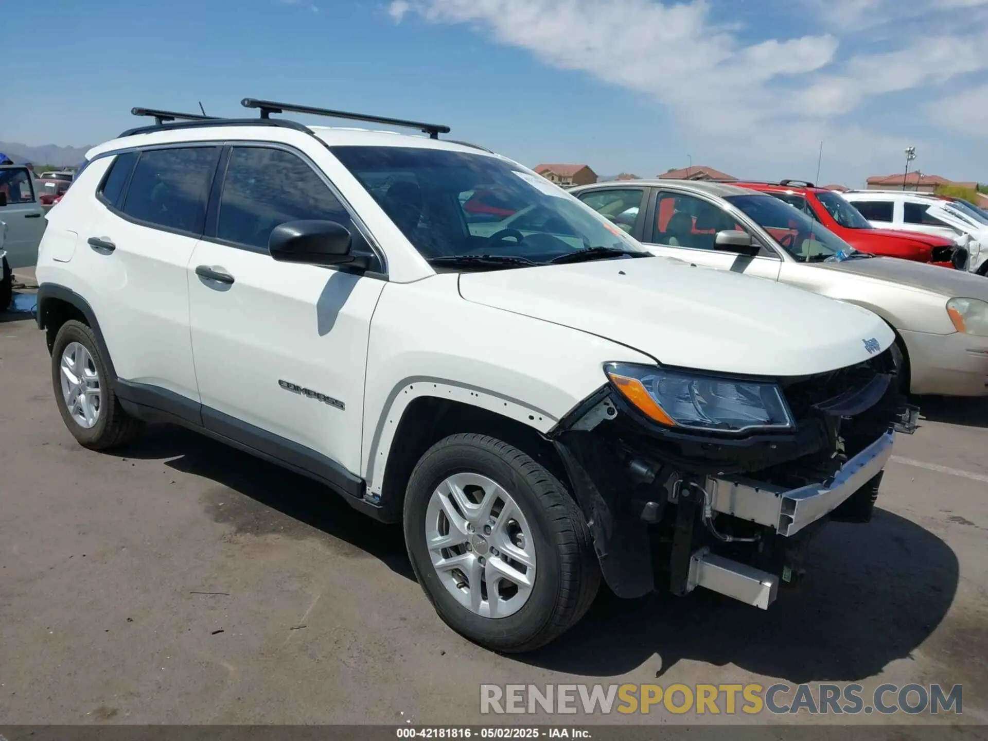 1 Photograph of a damaged car 3C4NJCAB5LT253133 JEEP COMPASS 2020