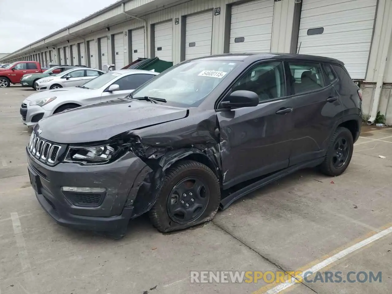 1 Photograph of a damaged car 3C4NJCAB7LT122897 JEEP COMPASS 2020