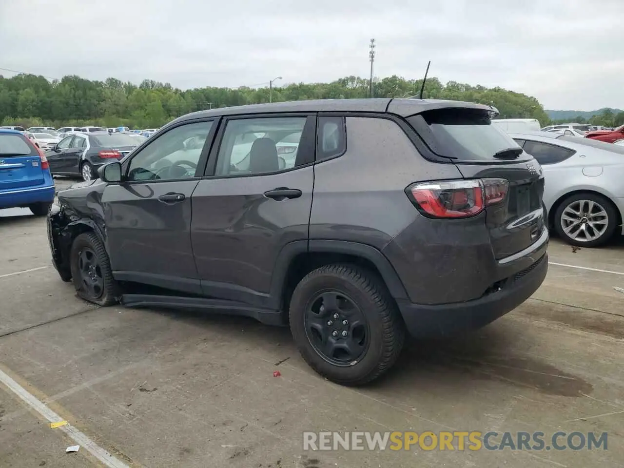 2 Photograph of a damaged car 3C4NJCAB7LT122897 JEEP COMPASS 2020