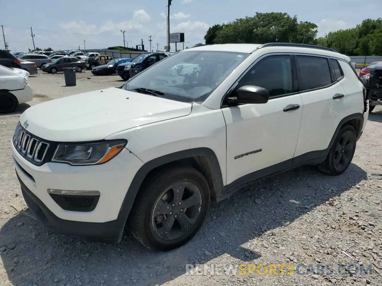 1 Photograph of a damaged car 3C4NJCAB7LT256955 JEEP COMPASS 2020