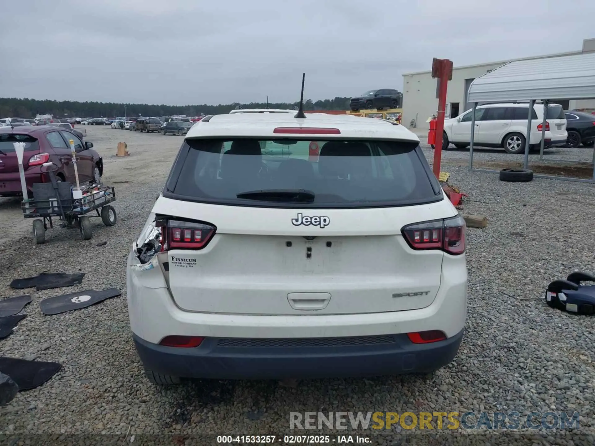 16 Photograph of a damaged car 3C4NJCAB9LT218479 JEEP COMPASS 2020