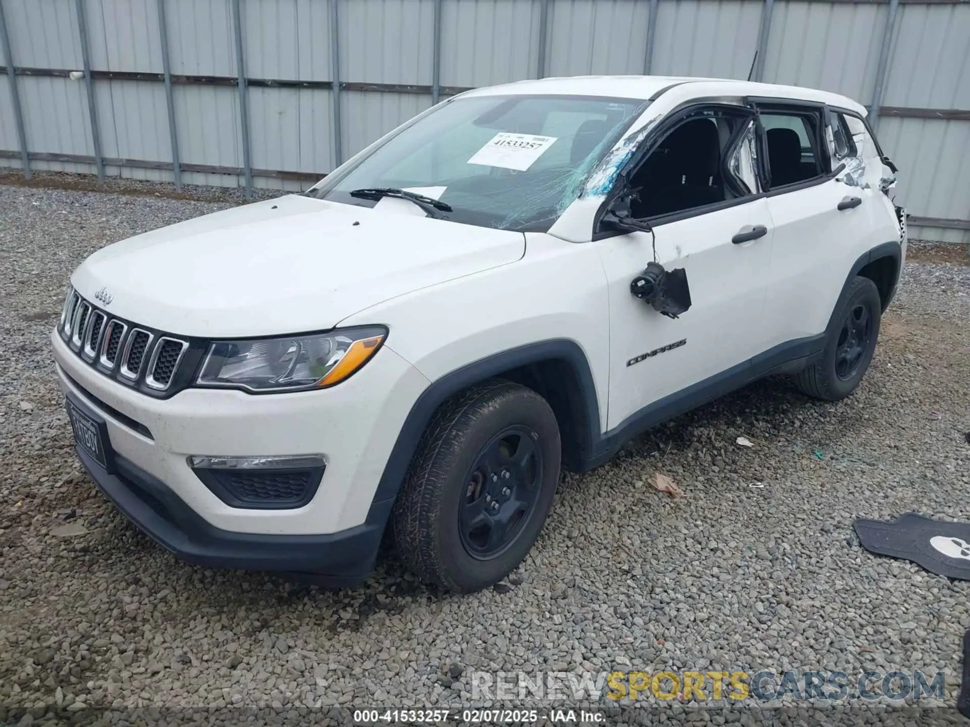 2 Photograph of a damaged car 3C4NJCAB9LT218479 JEEP COMPASS 2020