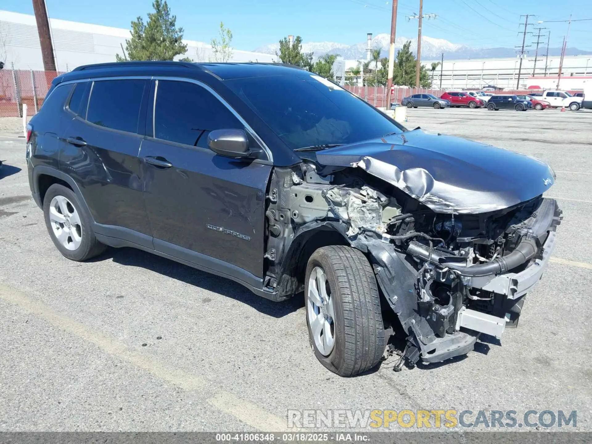 1 Photograph of a damaged car 3C4NJCBB0LT134047 JEEP COMPASS 2020