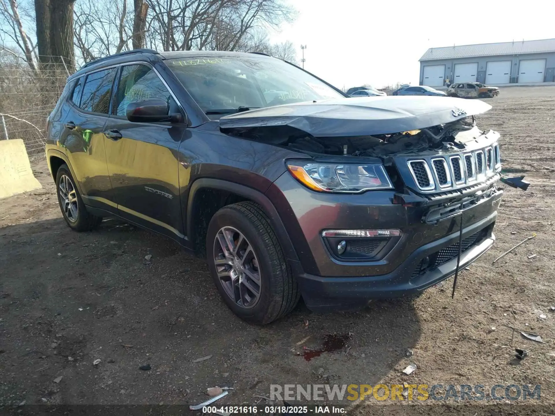 1 Photograph of a damaged car 3C4NJCBB0LT247013 JEEP COMPASS 2020