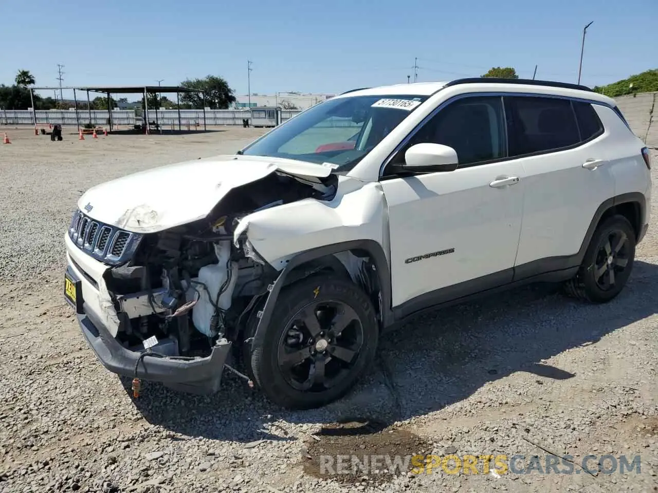 1 Photograph of a damaged car 3C4NJCBB2LT162755 JEEP COMPASS 2020