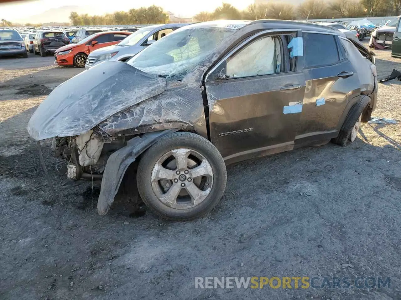 1 Photograph of a damaged car 3C4NJCBB2LT169561 JEEP COMPASS 2020