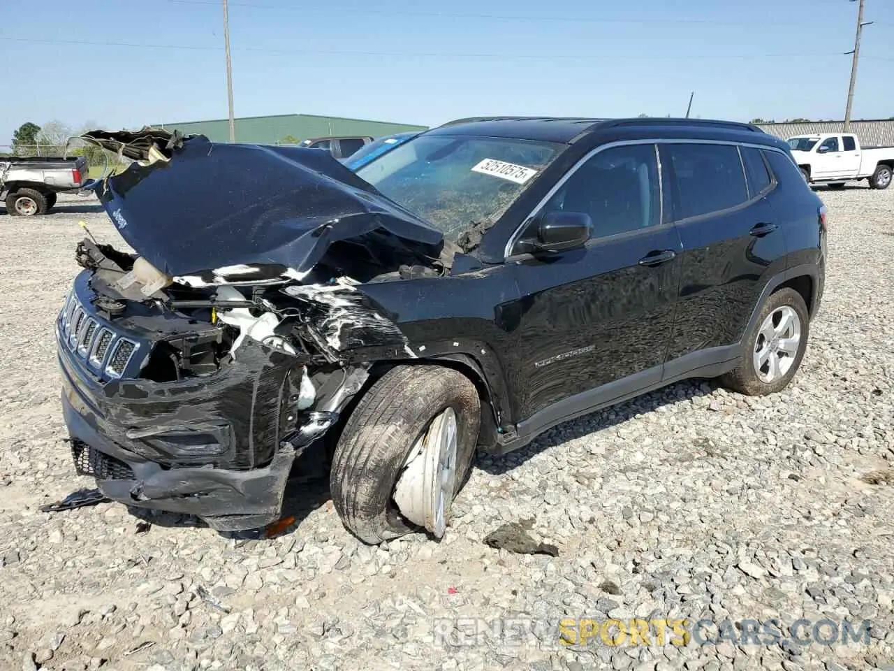 1 Photograph of a damaged car 3C4NJCBB3LT126542 JEEP COMPASS 2020