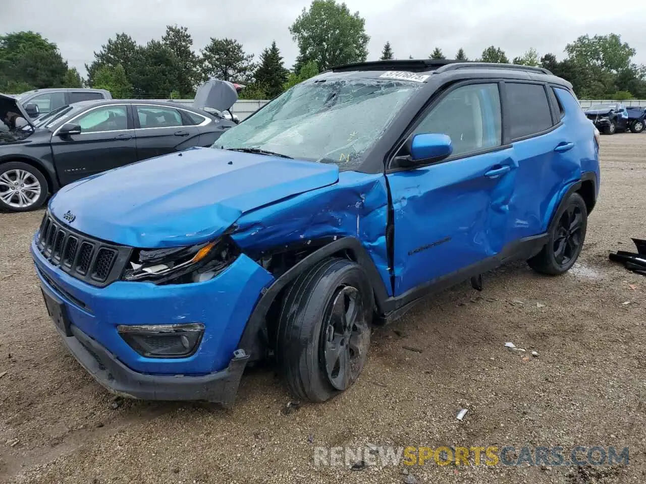 1 Photograph of a damaged car 3C4NJCBB4LT102329 JEEP COMPASS 2020