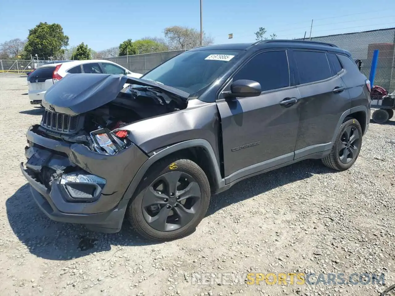 1 Photograph of a damaged car 3C4NJCBB4LT205864 JEEP COMPASS 2020