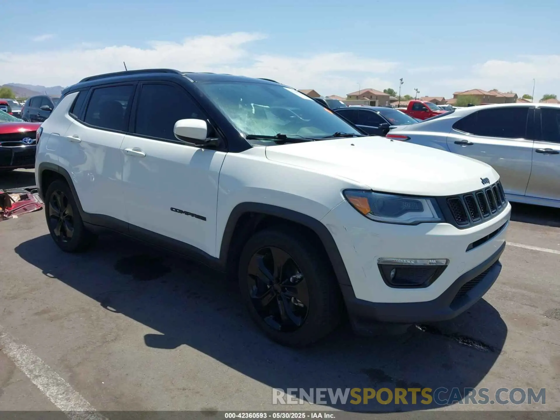 1 Photograph of a damaged car 3C4NJCBB5LT129328 JEEP COMPASS 2020