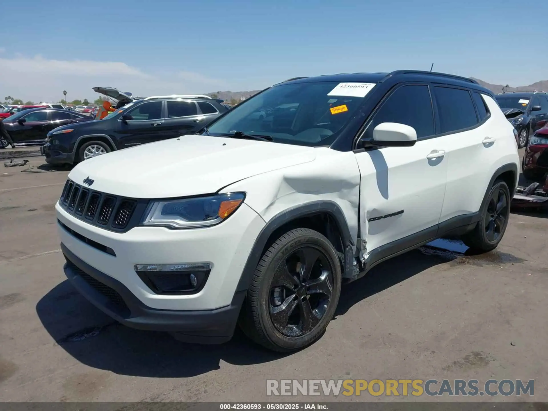 2 Photograph of a damaged car 3C4NJCBB5LT129328 JEEP COMPASS 2020