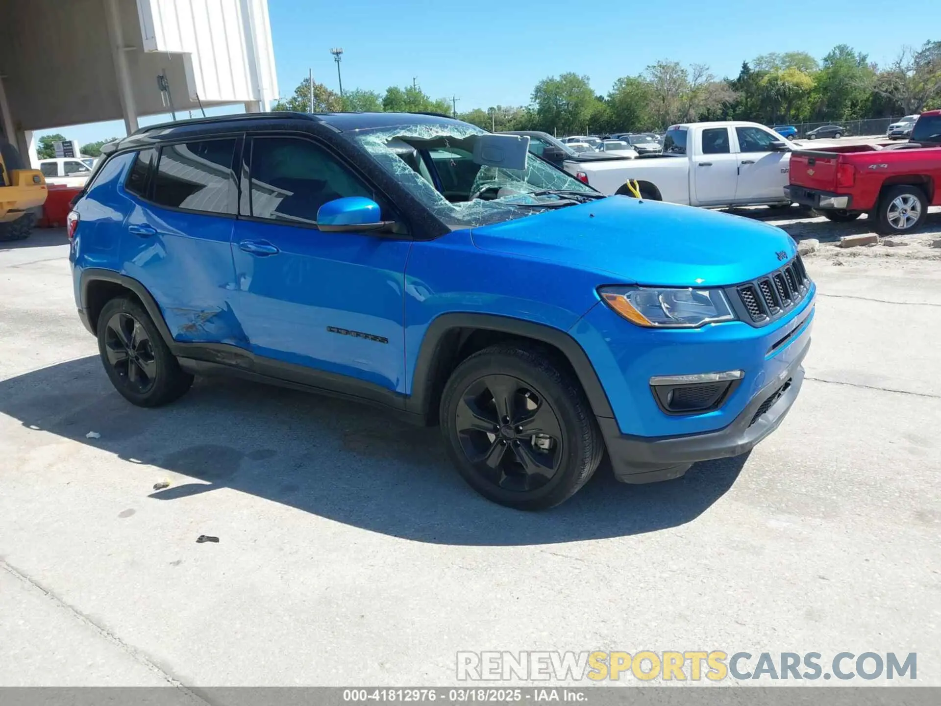 1 Photograph of a damaged car 3C4NJCBB6LT147529 JEEP COMPASS 2020