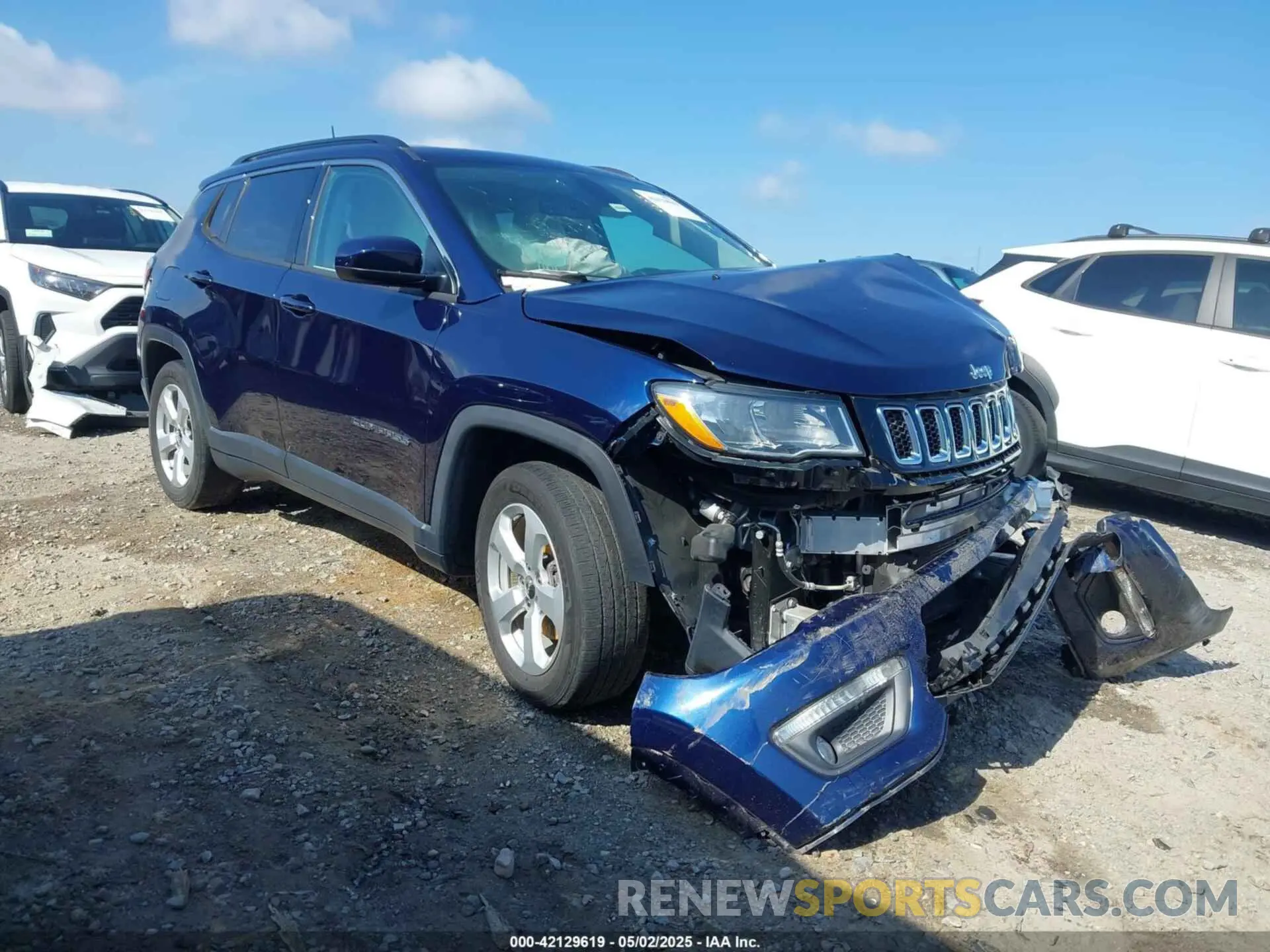 1 Photograph of a damaged car 3C4NJCBB7LT130383 JEEP COMPASS 2020