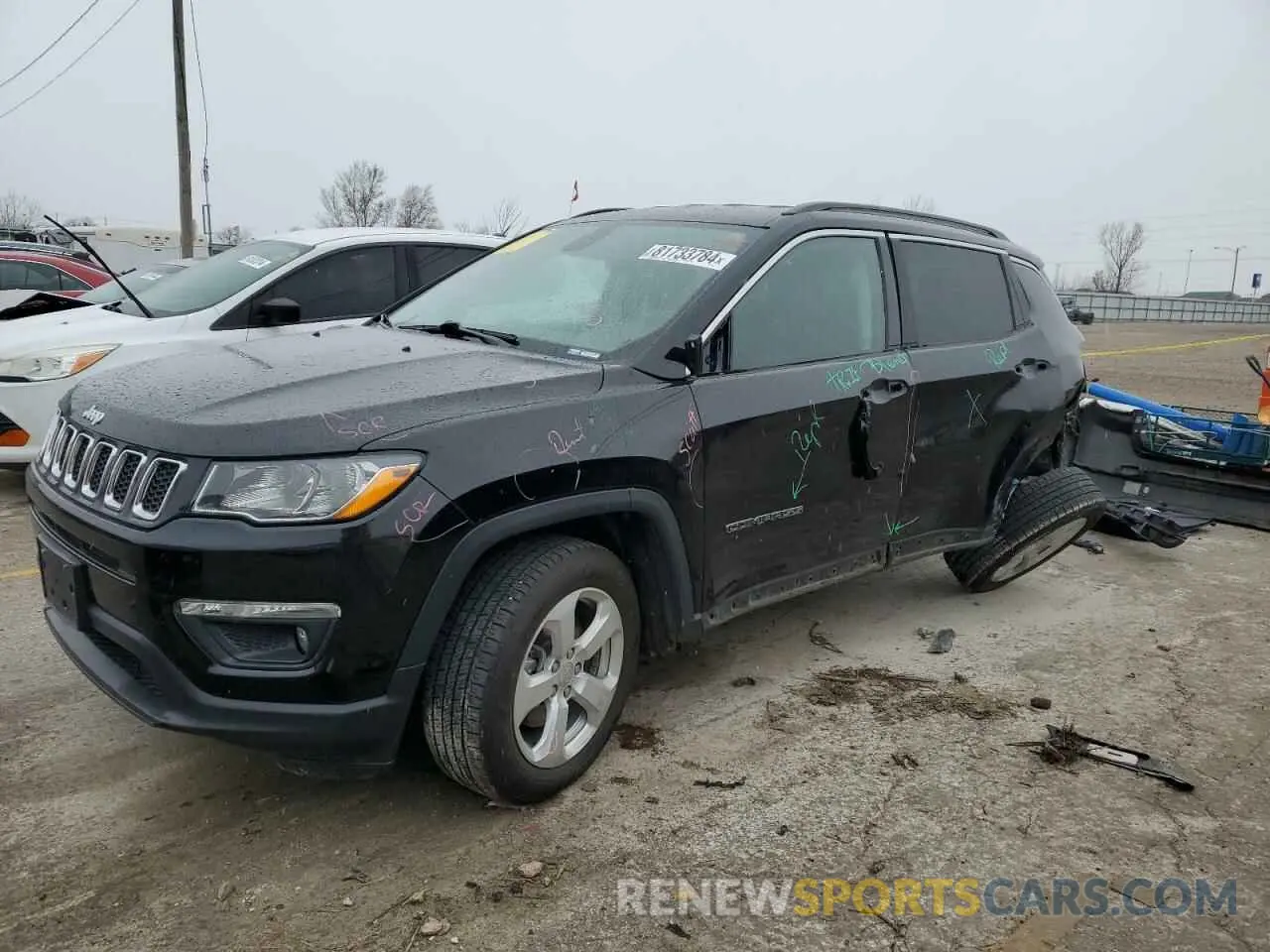 1 Photograph of a damaged car 3C4NJCBBXLT108507 JEEP COMPASS 2020