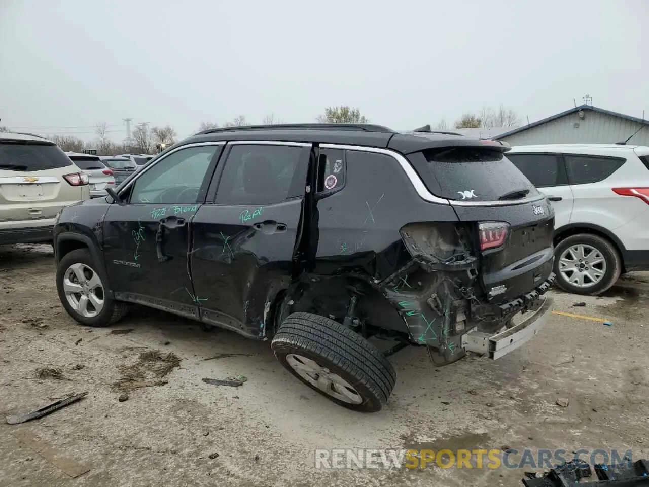 2 Photograph of a damaged car 3C4NJCBBXLT108507 JEEP COMPASS 2020