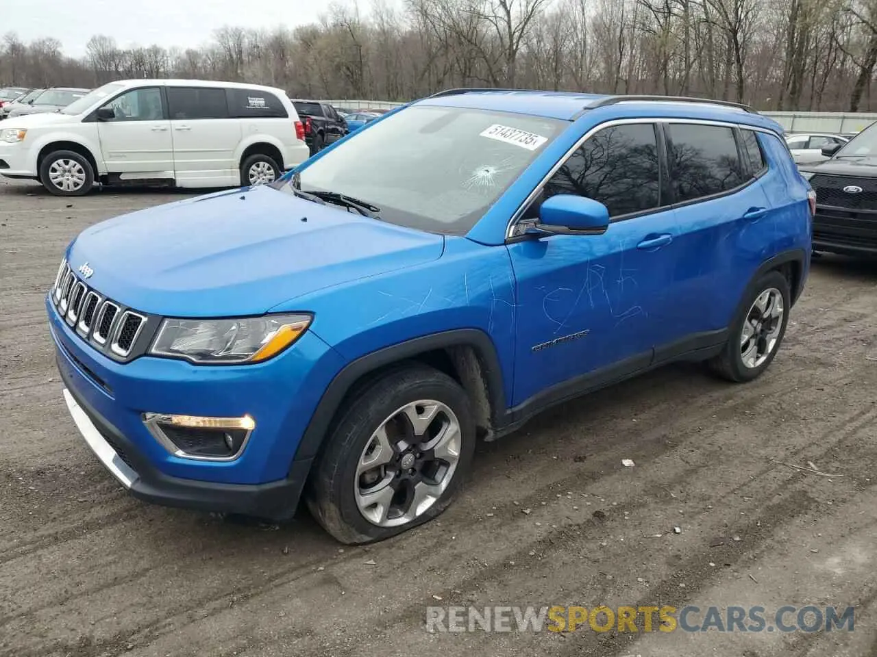 1 Photograph of a damaged car 3C4NJCCB2LT114672 JEEP COMPASS 2020