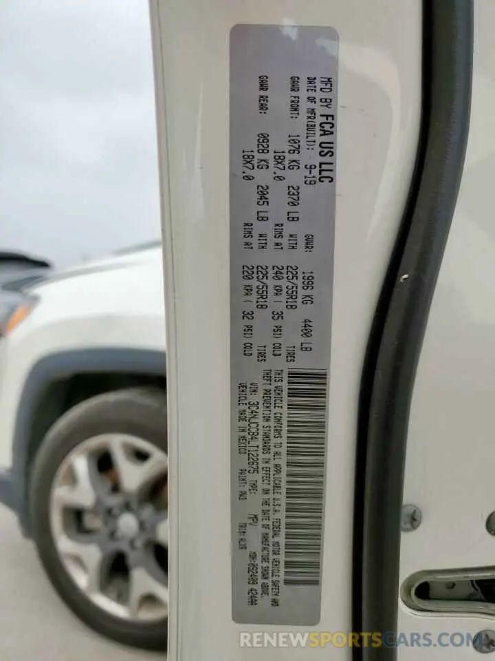 13 Photograph of a damaged car 3C4NJCCB4LT122675 JEEP COMPASS 2020
