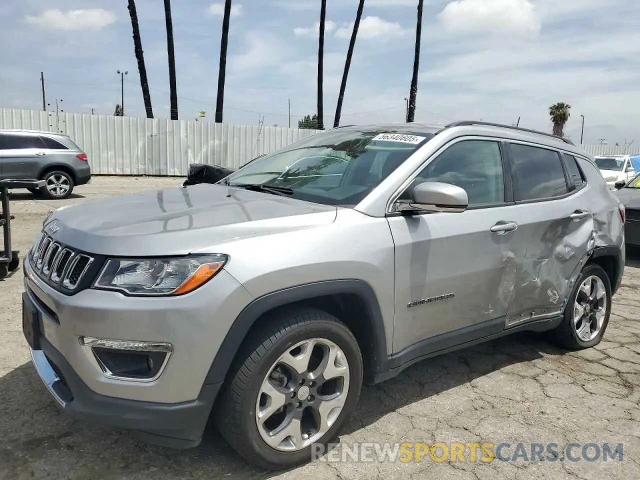 1 Photograph of a damaged car 3C4NJCCB5LT128677 JEEP COMPASS 2020