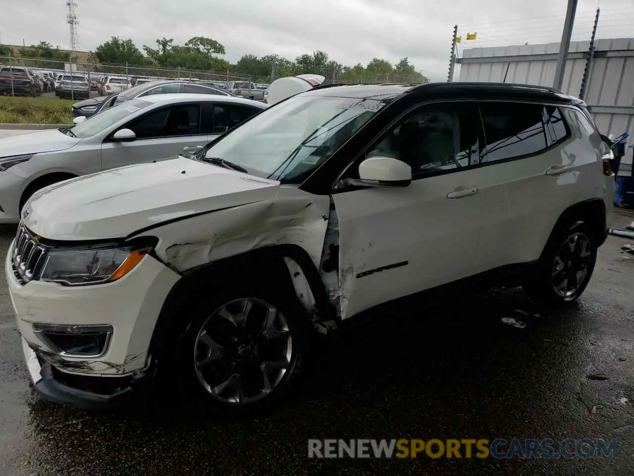 1 Photograph of a damaged car 3C4NJCCB7LT114392 JEEP COMPASS 2020