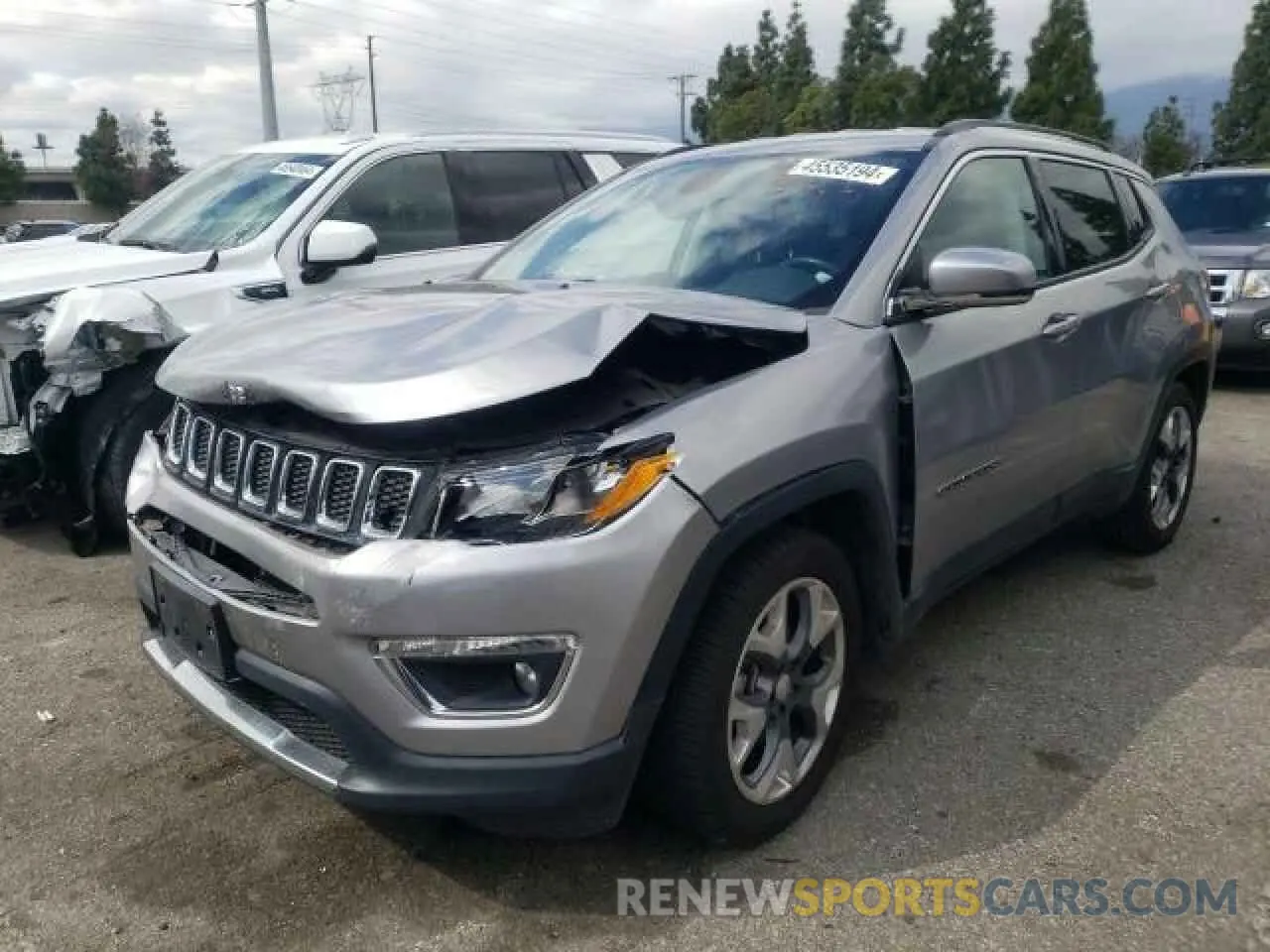1 Photograph of a damaged car 3C4NJCCB7LT114456 JEEP COMPASS 2020