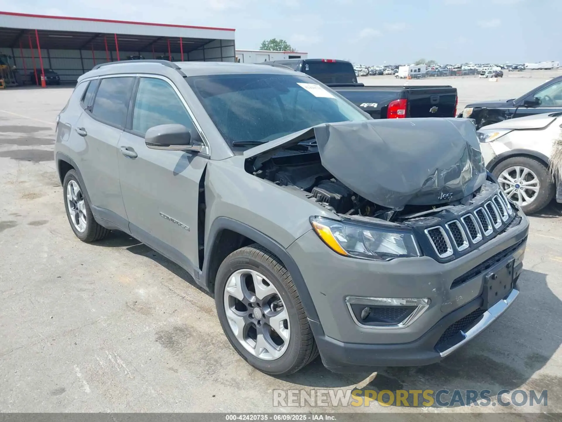 1 Photograph of a damaged car 3C4NJCCB8LT128866 JEEP COMPASS 2020