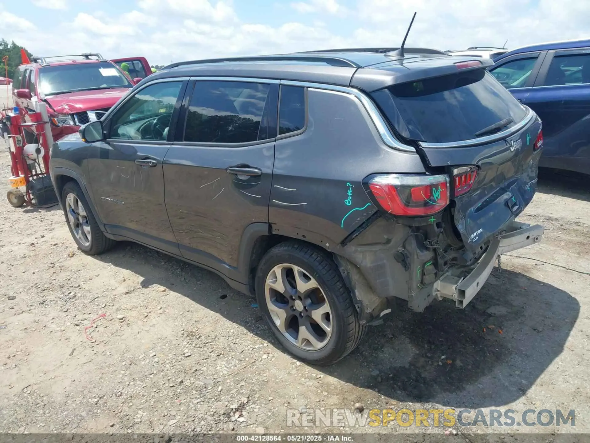 3 Photograph of a damaged car 3C4NJCCB8LT158403 JEEP COMPASS 2020