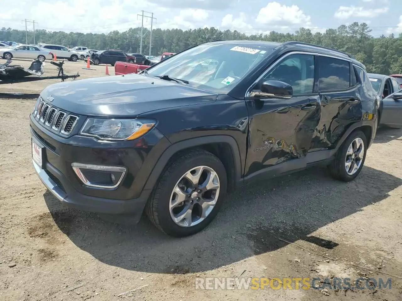 1 Photograph of a damaged car 3C4NJCCB9LT198554 JEEP COMPASS 2020