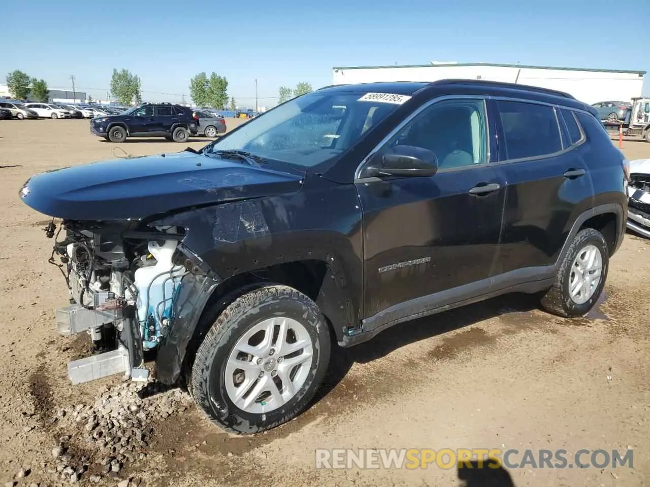 1 Photograph of a damaged car 3C4NJDAB6LT144069 JEEP COMPASS 2020