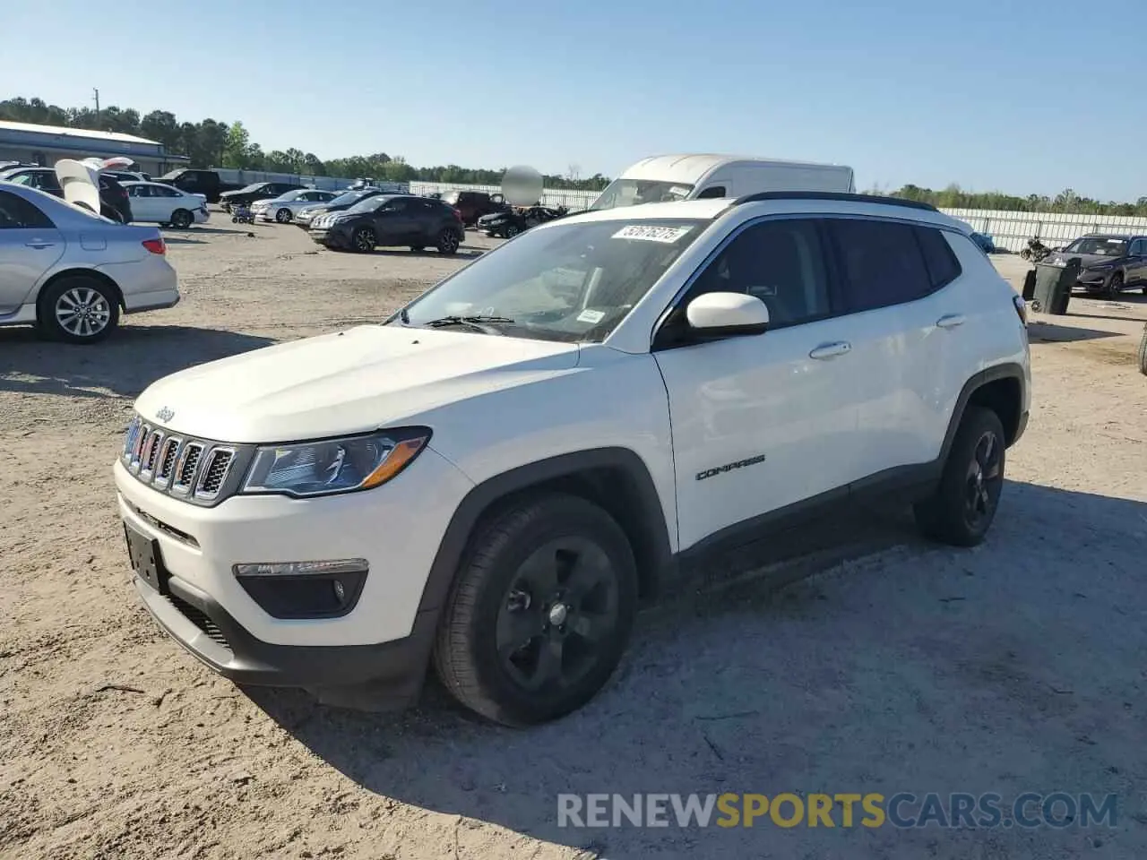 1 Photograph of a damaged car 3C4NJDBB0LT101376 JEEP COMPASS 2020