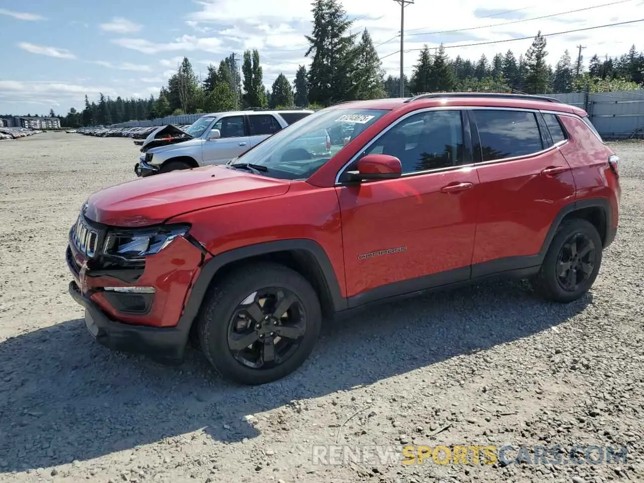 1 Photograph of a damaged car 3C4NJDBB0LT117108 JEEP COMPASS 2020